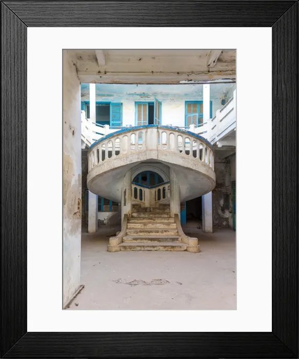 Framed Print : Africa, Senegal, Saint-Louis. An abandoned colonial building Framed Print : Africa, Senegal, Saint-Louis. An abandoned colonial building