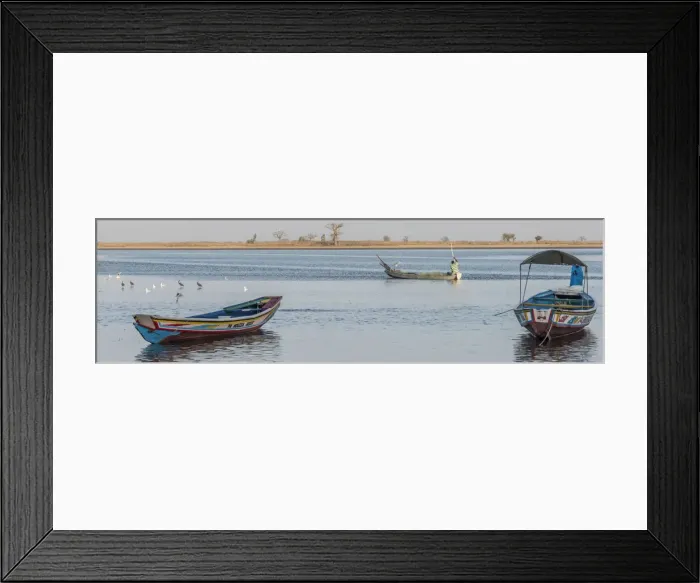 Framed Print : Africa, Senegal, Sine-Saloum-Delta. Fisherman in the delta Framed Print : Africa, Senegal, Sine-Saloum-Delta. Fisherman in the delta