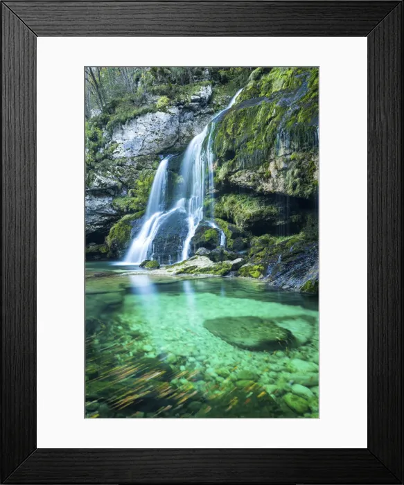 Framed Print : Virje Waterfall, near Bovec, Slovenia, Europe Framed Print : Virje Waterfall, near Bovec, Slovenia, Europe