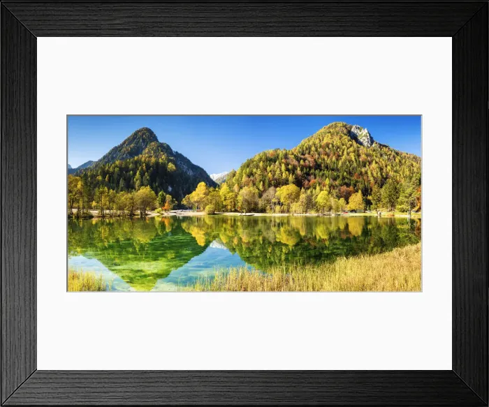 Framed Print : Jasna Lake in Autumn, near Kranjska Gora, Slovenia, Europe Framed Print : Jasna Lake in Autumn, near Kranjska Gora, Slovenia, Europe