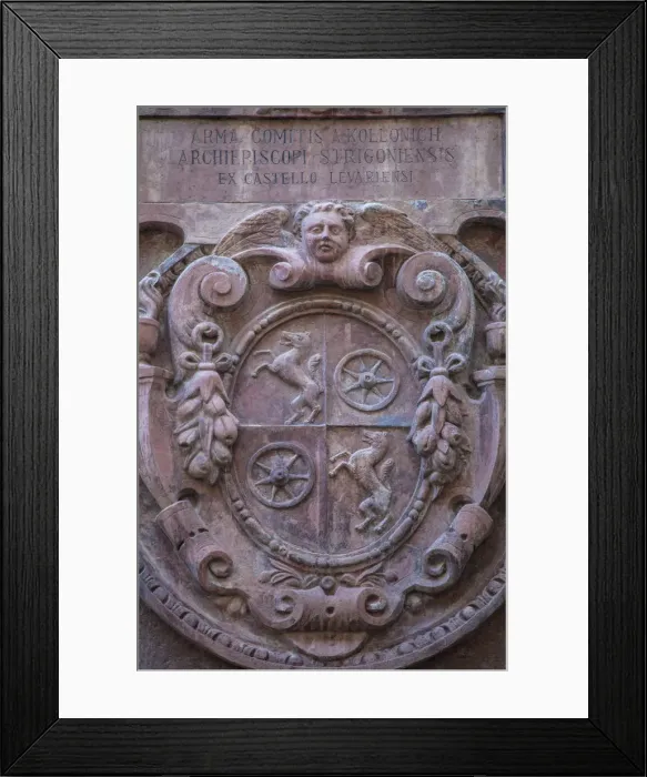 Framed Print : Coat of arms in Old Town Hall, Bratislava, Slovakia Framed Print : Coat of arms in Old Town Hall, Bratislava, Slovakia
