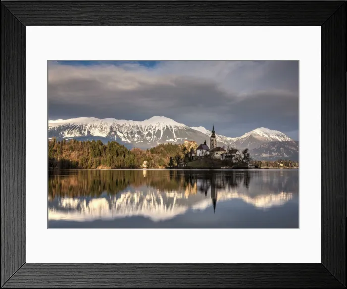 Framed Print : Afternoon sunlight over Church of the Assumption of Mary, Lake Bled, Upper Carniola Framed Print : Afternoon sunlight over Church of the Assumption of Mary, Lake Bled, Upper Carniola
