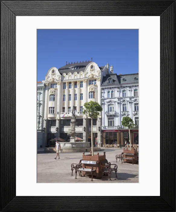 Framed Print : Hlavne Nam (Main Square), Bratislava, Slovakia Framed Print : Hlavne Nam (Main Square), Bratislava, Slovakia