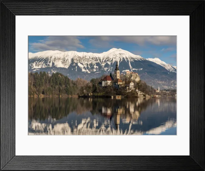 Framed Print : Church of the Assumption of Mary, Lake Bled, Upper Carniola, Slovenia