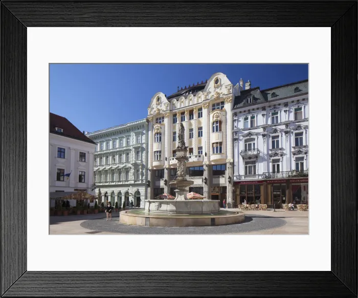 Framed Print : Hlavne Nam (Main Square), Bratislava, Slovakia Framed Print : Hlavne Nam (Main Square), Bratislava, Slovakia