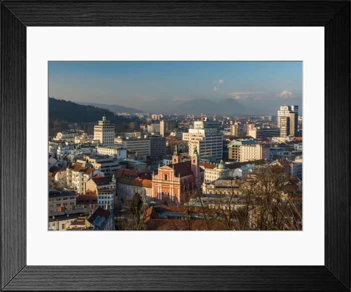 Framed Print : City skyline, Ljubljana, Slovenia Framed Print : City skyline, Ljubljana, Slovenia