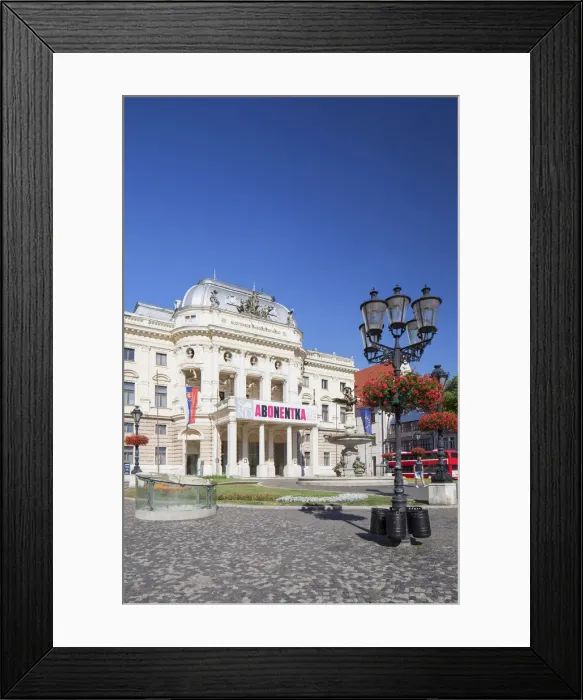 Framed Print : Slovak National Theatre, Bratislava, Slovakia