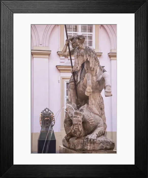 Framed Print : Statue in courtyard in Primates Palace, Bratislava, Slovakia Framed Print : Statue in courtyard in Primates Palace, Bratislava, Slovakia