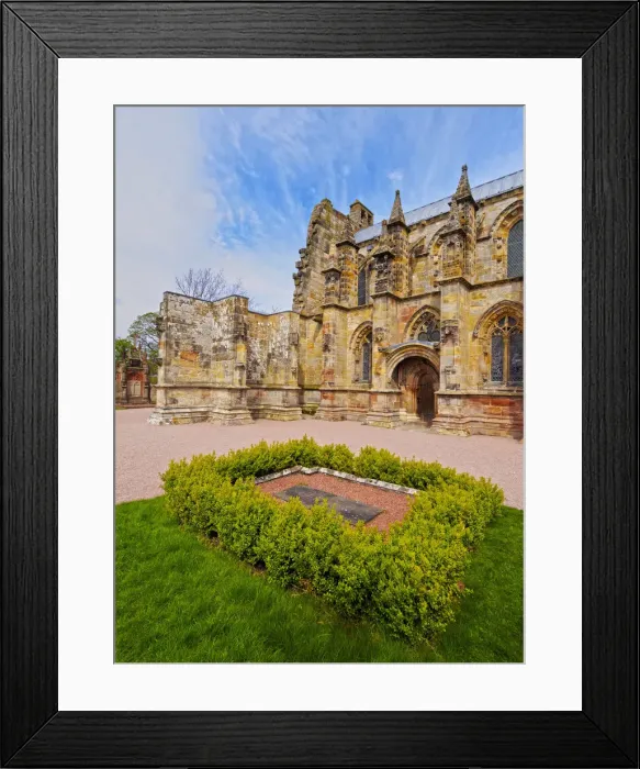 Framed Print : UK, Scotland, Midothian, Edinburgh Area, Roslin, View of the Rosslyn Chapel Framed Print : UK, Scotland, Midothian, Edinburgh Area, Roslin, View of the Rosslyn Chapel