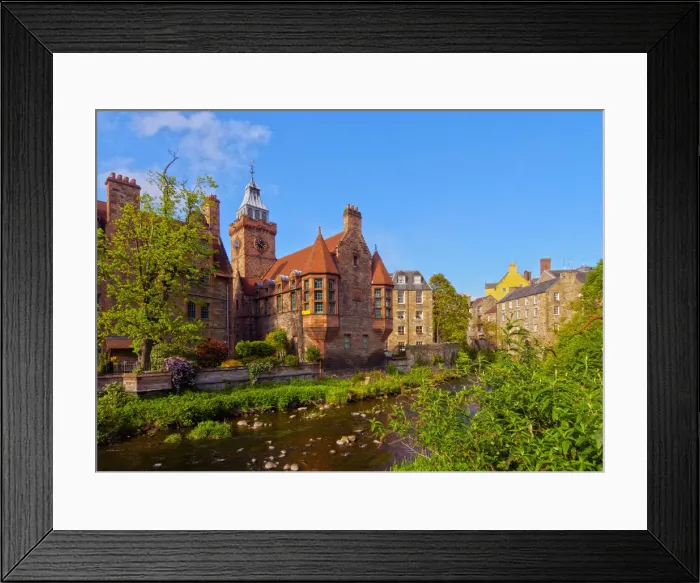 Framed Print : UK, Scotland, Lothian, Edinburgh, View of the Dean Village Framed Print : UK, Scotland, Lothian, Edinburgh, View of the Dean Village