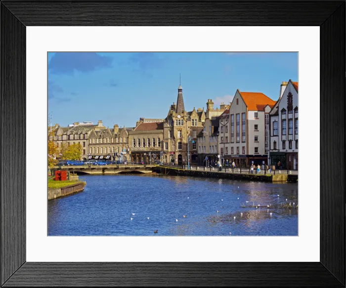 Framed Print : UK, Scotland, Lothian, Edinburgh, View of the Leith Shore from Sandport Place Bridge Framed Print : UK, Scotland, Lothian, Edinburgh, View of the Leith Shore from Sandport Place Bridge