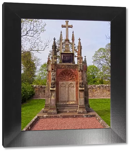 UK, Scotland, Midothian, Edinburgh Area, Roslin, Grave of the Sir Francis Robert St