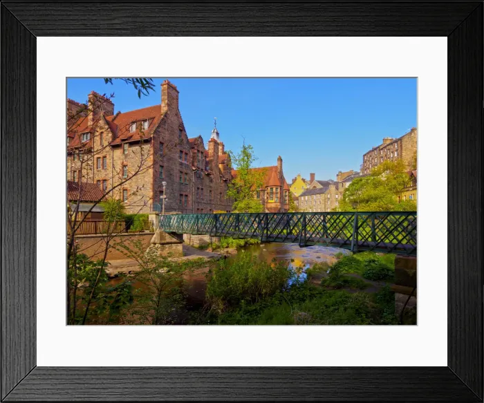Framed Print : UK, Scotland, Lothian, Edinburgh, View of the Dean Village Framed Print : UK, Scotland, Lothian, Edinburgh, View of the Dean Village