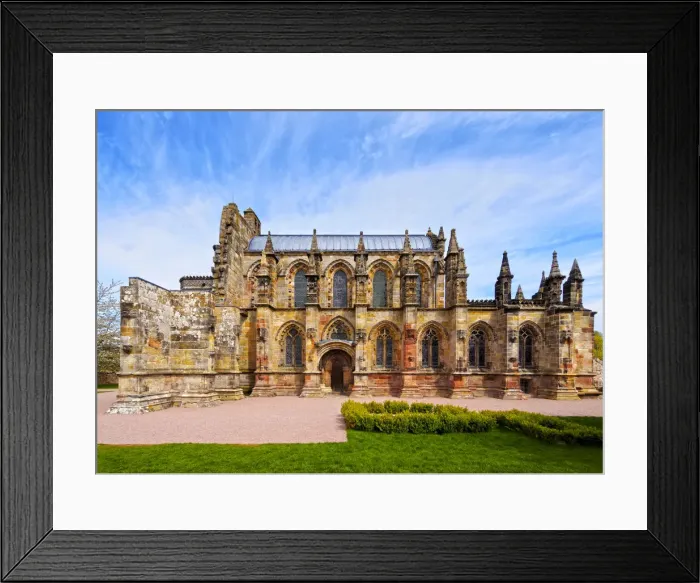 Framed Print : UK, Scotland, Midothian, Edinburgh Area, Roslin, View of the Rosslyn Chapel Framed Print : UK, Scotland, Midothian, Edinburgh Area, Roslin, View of the Rosslyn Chapel