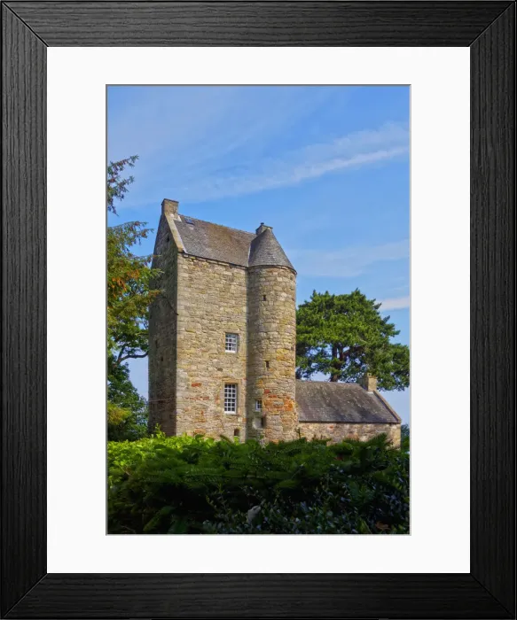 Framed Print : UK, Scotland, Lothian, Edinburgh Area, Cramond Tower and House Framed Print : UK, Scotland, Lothian, Edinburgh Area, Cramond Tower and House