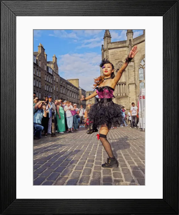 Framed Print : UK, Scotland, Lothian, Edinburgh, Old Town, The Royal Mile, High Street, Fringe Festival Framed Print : UK, Scotland, Lothian, Edinburgh, Old Town, The Royal Mile, High Street, Fringe Festival