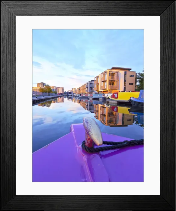 Framed Print : UK, Scotland, Lothian, Edinburgh, Edinburgh Quay and the Lochrin Basin, Boats on Framed Print : UK, Scotland, Lothian, Edinburgh, Edinburgh Quay and the Lochrin Basin, Boats on