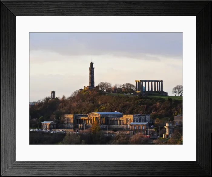 Framed Print : UK, Scotland, Lothian, Edinburgh, View of Calton Hill during the sunset taken Framed Print : UK, Scotland, Lothian, Edinburgh, View of Calton Hill during the sunset taken