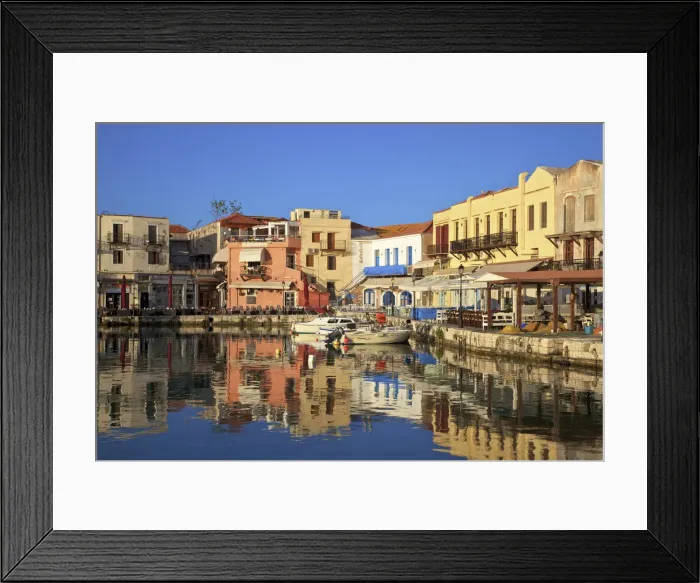 Framed Print : The Harbour at Rethymno, Rethymno, Crete, Greek Islands, Greece, Europe Framed Print : The Harbour at Rethymno, Rethymno, Crete, Greek Islands, Greece, Europe