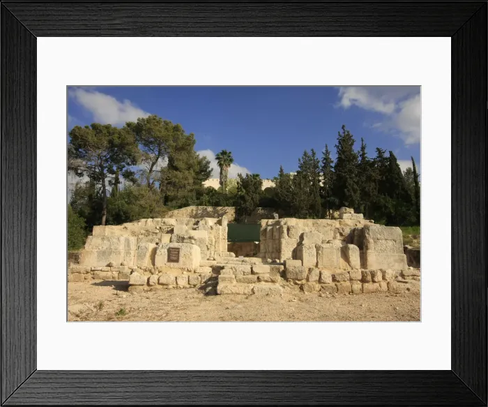 Framed Print : Israel, Shephelah, ruins of a Byzantine-Crusader basilica at Emmaus-Nicopolis Framed Print : Israel, Shephelah, ruins of a Byzantine-Crusader basilica at Emmaus-Nicopolis