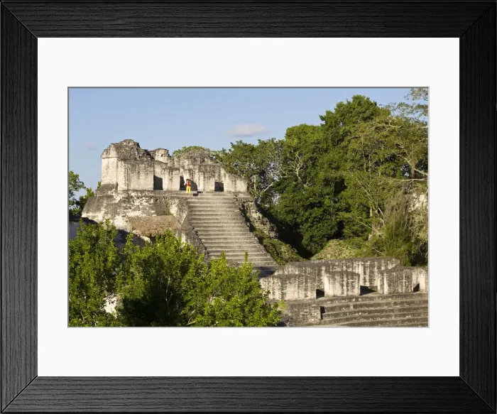 Framed Print : Guatemala, El Peten, Tikal, Gran Plaza, Central Acropolis Framed Print : Guatemala, El Peten, Tikal, Gran Plaza, Central Acropolis