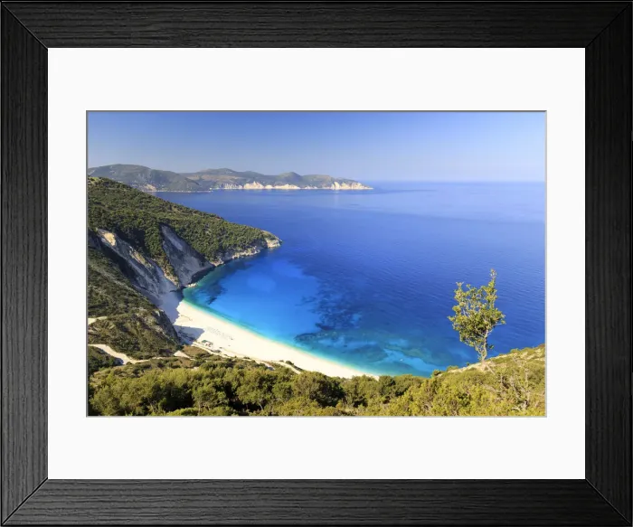 Framed Print : Greece, Ionian Islands, Kefalonia, Myrtos Beach Framed Print : Greece, Ionian Islands, Kefalonia, Myrtos Beach