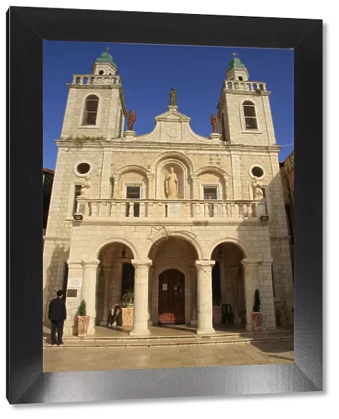 Israel, Lower Galilee, the Franciscan Church at Kafr Cana mark the place where Jesus