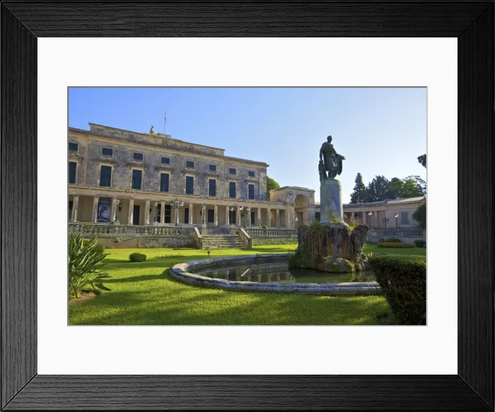 Framed Print : Statue of Sir Frederick Adam In Front of The Palace of St. Michael and St. George Framed Print : Statue of Sir Frederick Adam In Front of The Palace of St. Michael and St. George