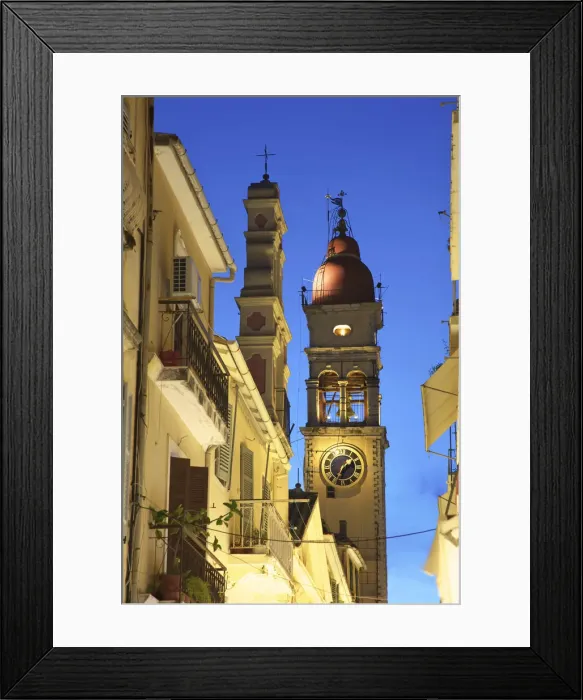 Framed Print : Saint Spyridon Church, Corfu Old Town, Corfu, The Ionian Islands, Greek Islands, Greece