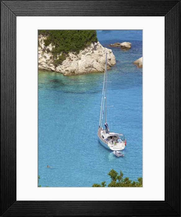 Framed Print : Elevated View of Voutoumi Bay, Antipaxos, The Ionian Islands, Greek Islands, Greece Framed Print : Elevated View of Voutoumi Bay, Antipaxos, The Ionian Islands, Greek Islands, Greece