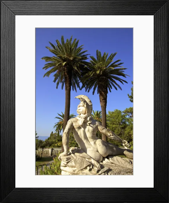 Framed Print : Statue of Dying Achilles, Achilleion Gardens, Corfu, The Ionian Islands, Greek Islands Framed Print : Statue of Dying Achilles, Achilleion Gardens, Corfu, The Ionian Islands, Greek Islands