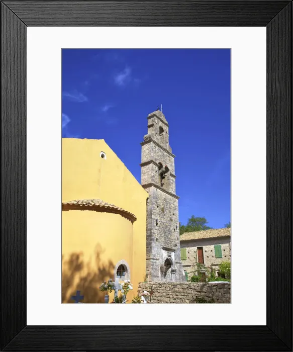 Framed Print : Church At Fontana, Paxos, The Ionian Islands, Greek Islands, Greece, Europe Framed Print : Church At Fontana, Paxos, The Ionian Islands, Greek Islands, Greece, Europe