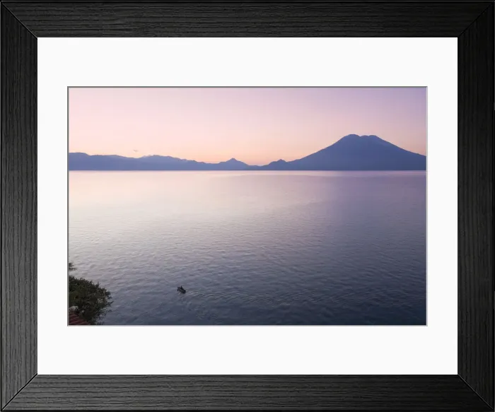 Framed Print : Lake Atitlan and Volcano San Pedro, Guatemala