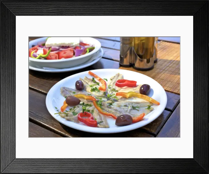 Framed Print : Marinated Whitebait, Paxos, The Ionian Islands, Greek Islands, Greece, Europe Framed Print : Marinated Whitebait, Paxos, The Ionian Islands, Greek Islands, Greece, Europe
