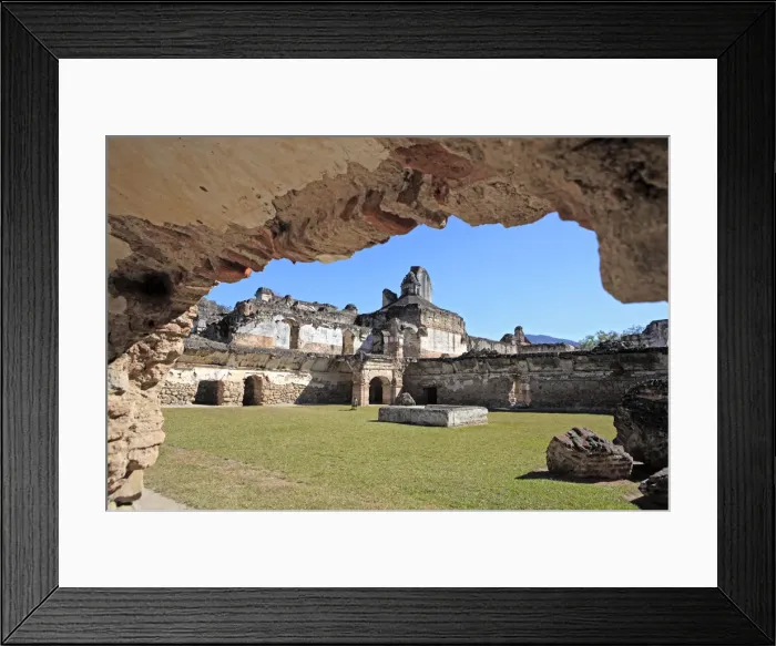 Framed Print : Monastery and church La Recolleccion (Colegio de Cristo Crucificado) (1717), Antigua Framed Print : Monastery and church La Recolleccion (Colegio de Cristo Crucificado) (1717), Antigua