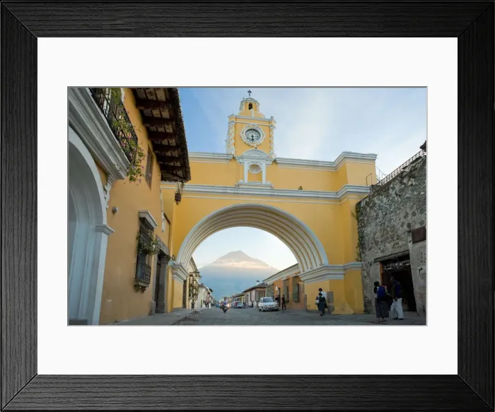 Framed Print : Arco de Santa Catalina and Vulcan de Agua, La Antigua Guatemala (Unesco Site), Guatemala Framed Print : Arco de Santa Catalina and Vulcan de Agua, La Antigua Guatemala (Unesco Site), Guatemala