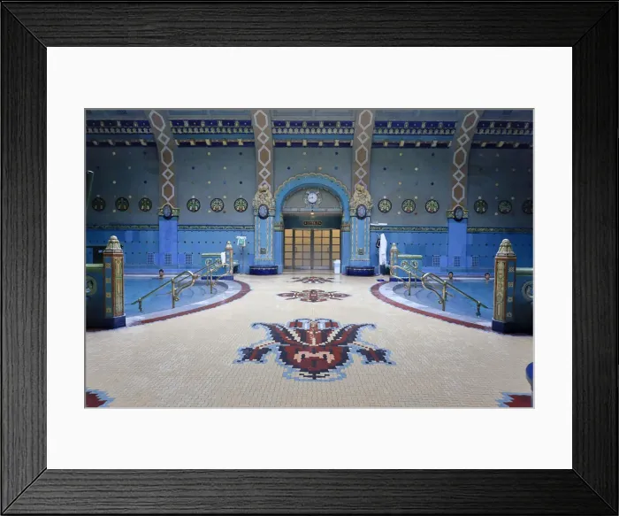 Framed Print : Hungary, Budapest, Gellert Baths & Spa, thermal area Framed Print : Hungary, Budapest, Gellert Baths & Spa, thermal area