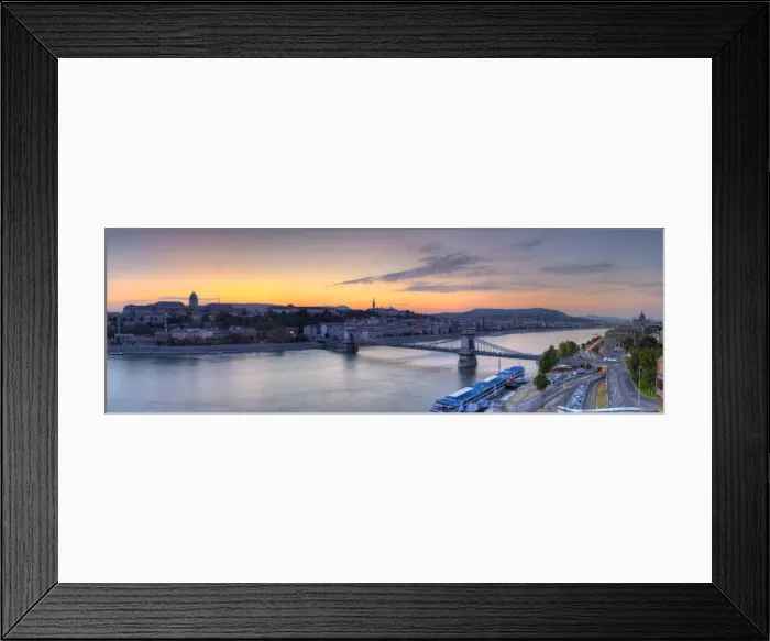 Framed Print : Castle Hill & The River Danube Illuminated at Sunset, Castle Hill, Budapest, Hungary Framed Print : Castle Hill & The River Danube Illuminated at Sunset, Castle Hill, Budapest, Hungary