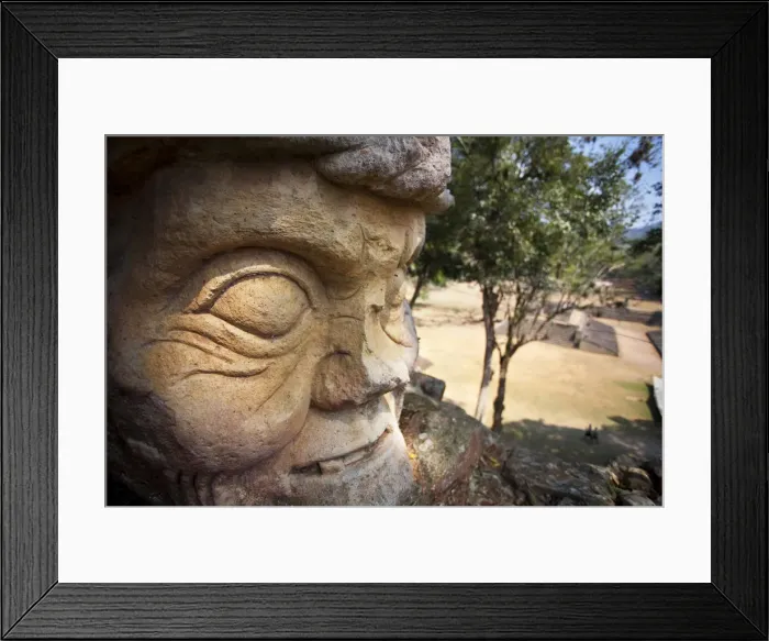 Framed Print : Honduras, Copan Ruinas, Copan Ruins, Cabeza, Old Mans head Framed Print : Honduras, Copan Ruinas, Copan Ruins, Cabeza, Old Mans head