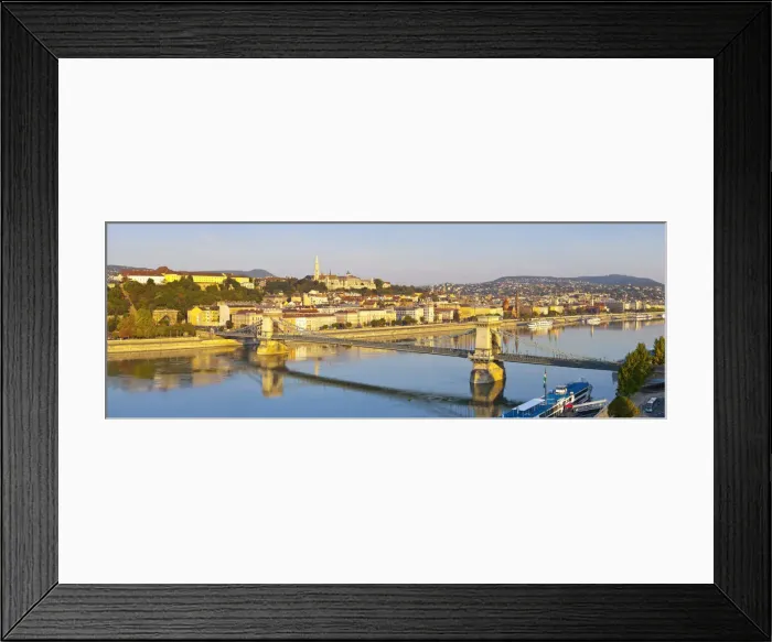 Framed Print : Fishermans Bastion, The Chain Bridge & River Danube illuminated Sunrise, Castle Hill Framed Print : Fishermans Bastion, The Chain Bridge & River Danube illuminated Sunrise, Castle Hill