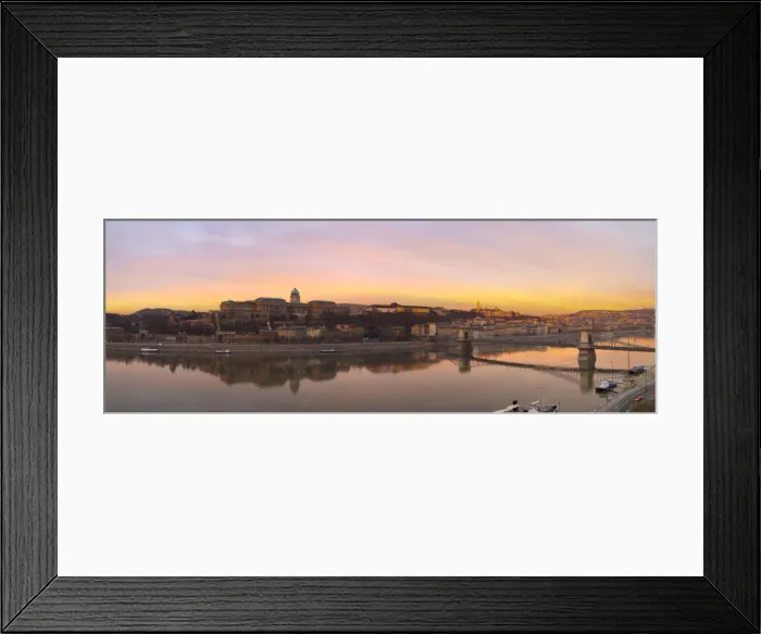 Framed Print : Sunrise over Castle Hill & The River Danube, Budapest, Hungary Framed Print : Sunrise over Castle Hill & The River Danube, Budapest, Hungary
