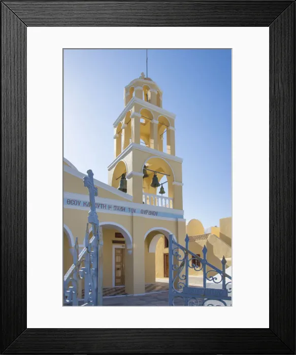 Framed Print : Greek Orthodox church, Oia, Santorini (Thira), Cyclades Islands, Greece Framed Print : Greek Orthodox church, Oia, Santorini (Thira), Cyclades Islands, Greece