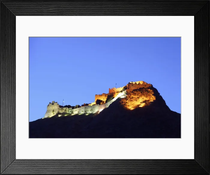 Framed Print : Panteli Castle At Night, Leros, Dodecanese, Greek Islands, Greece, Europe Framed Print : Panteli Castle At Night, Leros, Dodecanese, Greek Islands, Greece, Europe