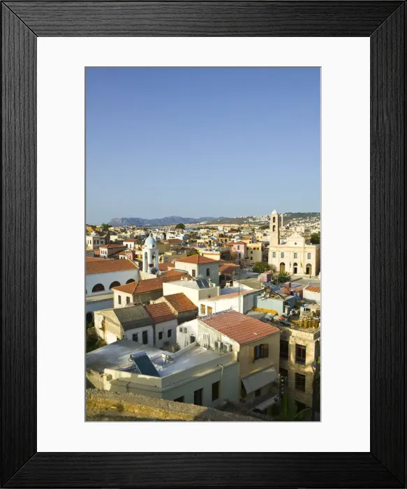 Framed Print : Greece, Crete, Hania Province-Hania, Hania City View from the Siavo Bastion Framed Print : Greece, Crete, Hania Province-Hania, Hania City View from the Siavo Bastion