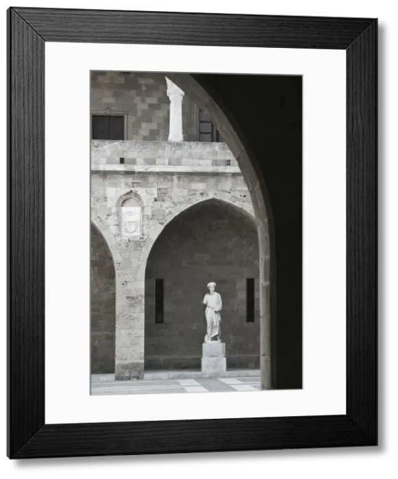 Framed Print : Greece, Dodecanese Islands, Rhodes, Rhodes Town, Palace of the Grand Masters (14th Framed Print : Greece, Dodecanese Islands, Rhodes, Rhodes Town, Palace of the Grand Masters (14th