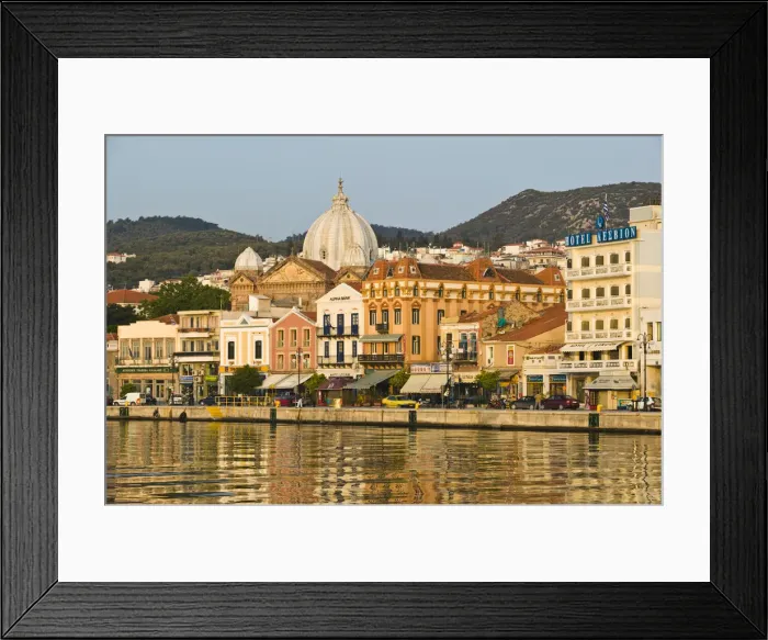 Framed Print : Greece, Northeastern Aegean Islands, Lesvos, (Mytilini)-Mytilini Town, Waterfront Framed Print : Greece, Northeastern Aegean Islands, Lesvos, (Mytilini)-Mytilini Town, Waterfront