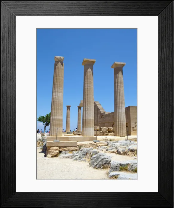 Framed Print : The Acropolis of Lindos, Lindos, Rhodes, Greece Framed Print : The Acropolis of Lindos, Lindos, Rhodes, Greece