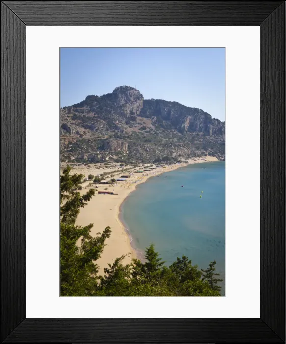 Framed Print : Tsampika Beach, Rhodes, Greece Framed Print : Tsampika Beach, Rhodes, Greece