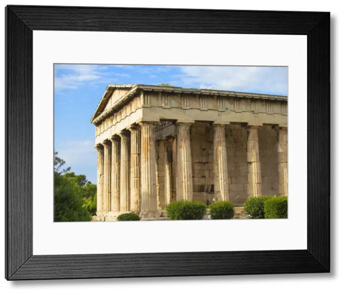 Framed Print : Greece, Attica, Athens, The Agora, Temple of Hephaestus - dedicated to two gods