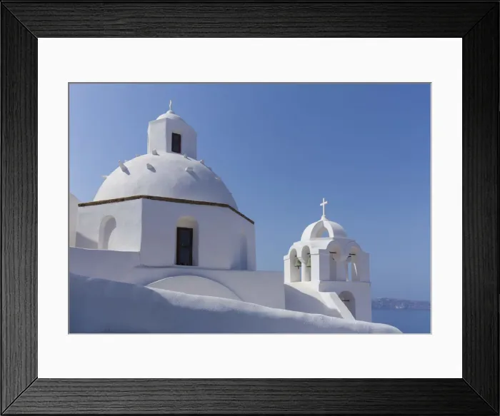 Framed Print : Fira, Santorini (Thira), Cyclades Islands, Greece